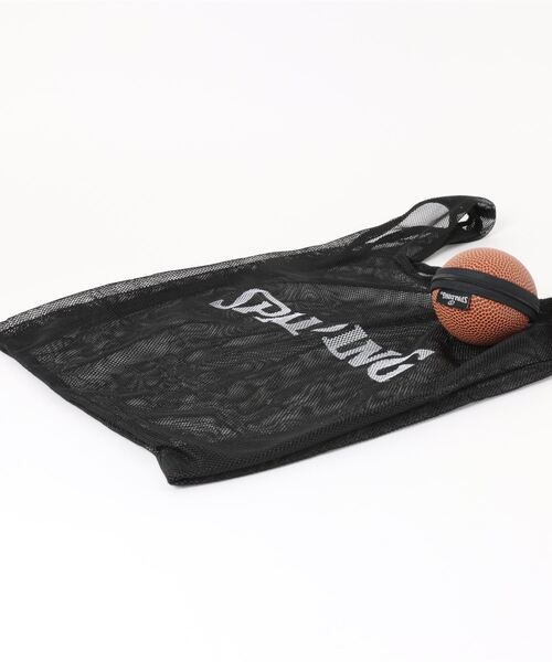 SPALDING(スポルディング)の「【SPALDING/スポルディング】ボールキャリアー/メッシュエコバッグ(エコバッグ/サブバッグ・メンズ・ライトグリーン/ブラック・FREE)」の9枚目の写真