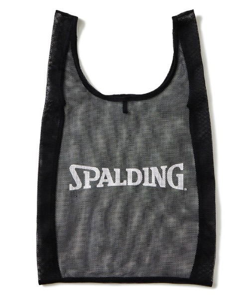 SPALDING(スポルディング)の「【SPALDING/スポルディング】ボールキャリアー/メッシュエコバッグ(エコバッグ/サブバッグ・メンズ・ライトグリーン/ブラック・FREE)」の3枚目の写真