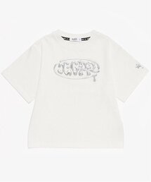 立体メタリックロゴモチーフ半袖Tシャツ