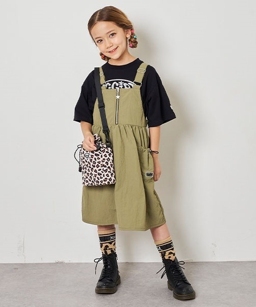 X-girl Stages（エックスガールステージス）の「立体メタリックロゴモチーフ半袖Tシャツ（Tシャツ/カットソー・キッズ・ブラック/オレンジ/オフホワイト・130cm/120cm/90cm/80ｃｍ/100cm/110cm/140cm）」の17枚目の写真