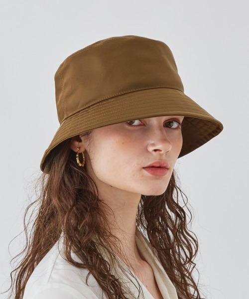 Chapeau d' O(シャポードオー)の「Chapeau d' O Nylon Twill Bucket / シャポードオー(ハット・レディース・ブラック/パープル/ネイビー/ブラウン・M/57.5cm)」の18枚目の写真