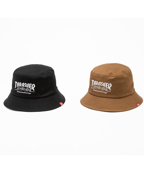 Manhattan Portage（マンハッタンポーテージ）の「Manhattan Portage/マンハッタンポーテージ ハット "THRASHERコラボレーション" BUCKET HAT MP265（ハット・メンズ・ブラック×ホワイト/ブラウン・FREE）」の11枚目の写真