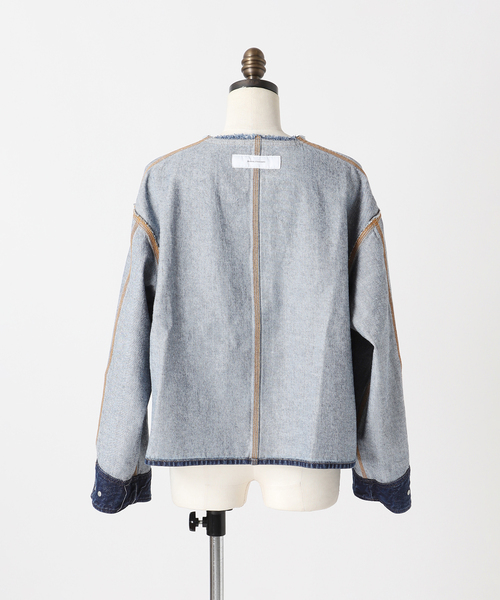 JOURNAL STANDARD（ジャーナルスタンダード）の「ワーカーズジャケット（デニムジャケット・レディース・ブルー系その他/ネイビー・FREE）」の18枚目の写真