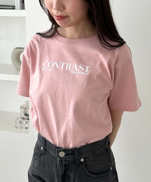 archives(アルシーヴ)の「カラーフロッキーTシャツ(Tシャツ/カットソー・レディース・ピンク/ホワイト/ブルー/オフホワイト・MEDIUM)」の16枚目の写真