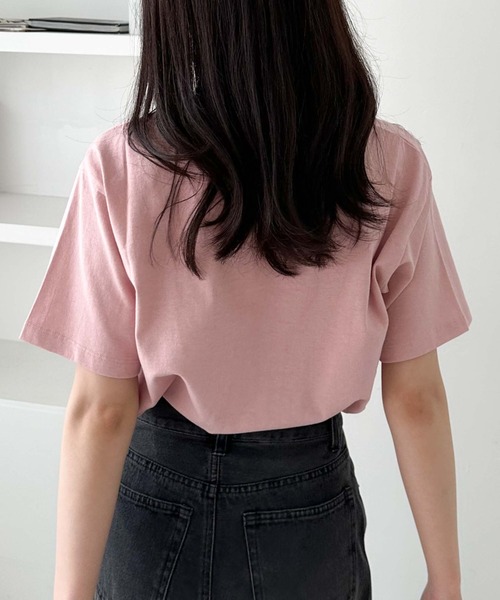 archives(アルシーヴ)の「カラーフロッキーTシャツ(Tシャツ/カットソー・レディース・ピンク/ホワイト/ブルー/オフホワイト・MEDIUM)」の18枚目の写真