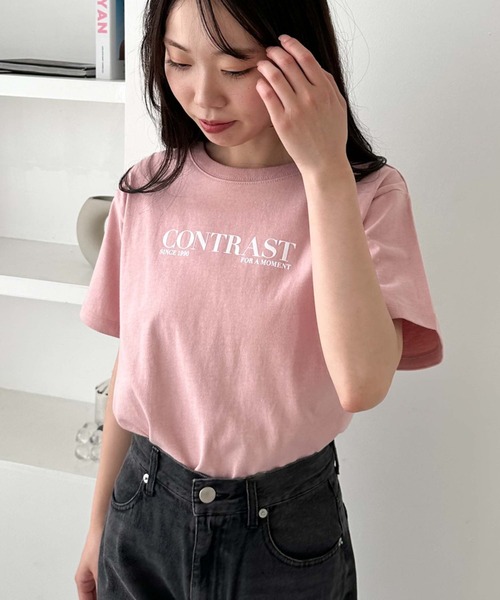 archives(アルシーヴ)の「カラーフロッキーTシャツ(Tシャツ/カットソー・レディース・ピンク/ホワイト/ブルー/オフホワイト・MEDIUM)」の19枚目の写真