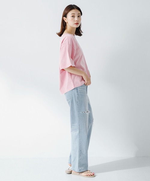 URBAN RESEARCH Sonny Label（アーバンリサーチサニーレーベル）の「USEDLIKEニュアンスフェードカラープルオーバー（Tシャツ/カットソー・レディース・チャコールグレー/ミント/ピンク・FREE）」の7枚目の写真