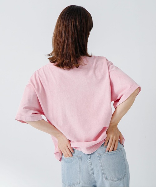 URBAN RESEARCH Sonny Label（アーバンリサーチサニーレーベル）の「USEDLIKEニュアンスフェードカラープルオーバー（Tシャツ/カットソー・レディース・チャコールグレー/ミント/ピンク・FREE）」の6枚目の写真