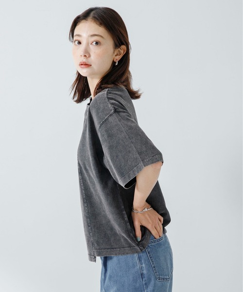 URBAN RESEARCH Sonny Label（アーバンリサーチサニーレーベル）の「USEDLIKEニュアンスフェードカラープルオーバー（Tシャツ/カットソー・レディース・チャコールグレー/ミント/ピンク・FREE）」の13枚目の写真