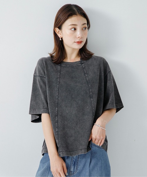 URBAN RESEARCH Sonny Label（アーバンリサーチサニーレーベル）の「USEDLIKEニュアンスフェードカラープルオーバー（Tシャツ/カットソー・レディース・チャコールグレー/ミント/ピンク・FREE）」の12枚目の写真