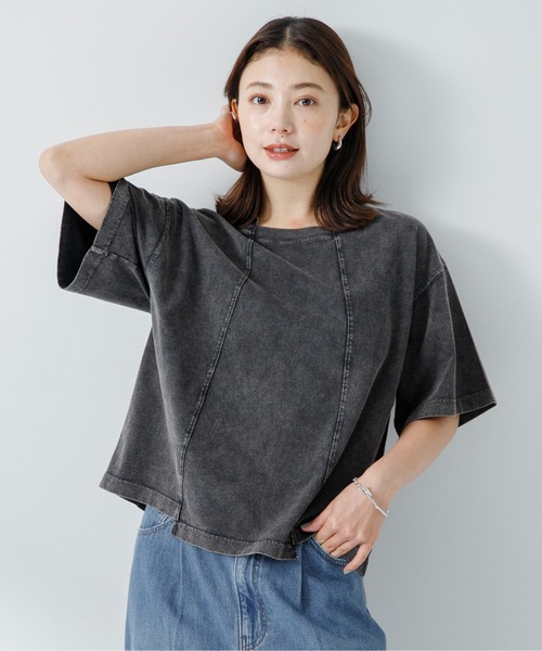 URBAN RESEARCH Sonny Label（アーバンリサーチサニーレーベル）の「USEDLIKEニュアンスフェードカラープルオーバー（Tシャツ/カットソー・レディース・チャコールグレー/ミント/ピンク・FREE）」の11枚目の写真