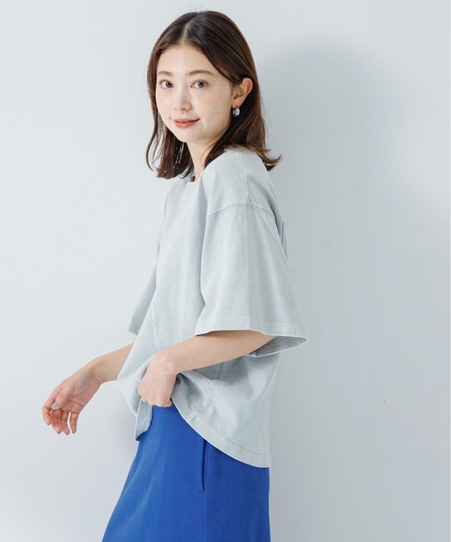 URBAN RESEARCH Sonny Label（アーバンリサーチサニーレーベル）の「USEDLIKEニュアンスフェードカラープルオーバー（Tシャツ/カットソー・レディース・チャコールグレー/ミント/ピンク・FREE）」の20枚目の写真