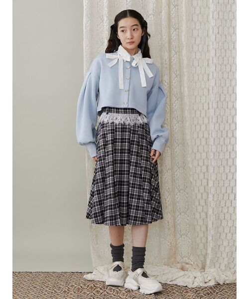 ルネ34 ホワイトフリル長袖ブラウスコーラス発表会入学式卒業式