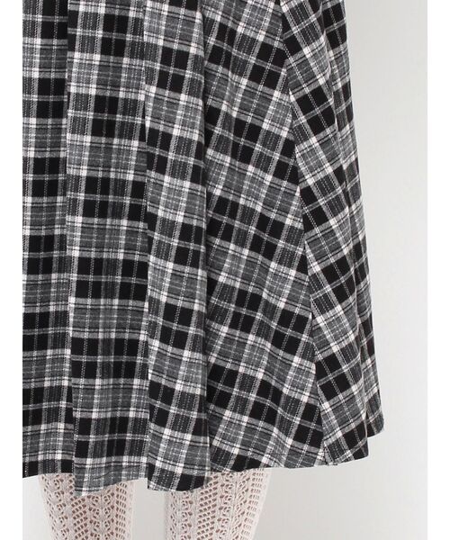 merry jenny（メリージェニー）の「チェックレースプリーツスカート（スカート・レディース・ブラック/ブラウン・FREE）」の9枚目の写真