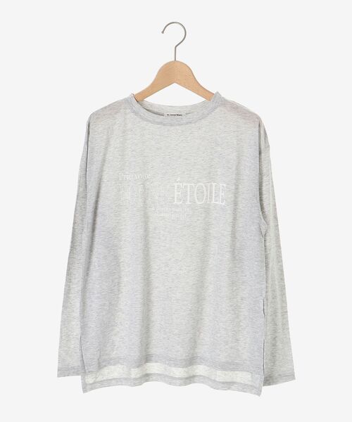 le.coeur blanc(ルクールブラン)の「BONNE ETOILE ロンTEE(Tシャツ/カットソー・レディース・オフホワイト/ライトグレー/ダークグレー・38)」の4枚目の写真