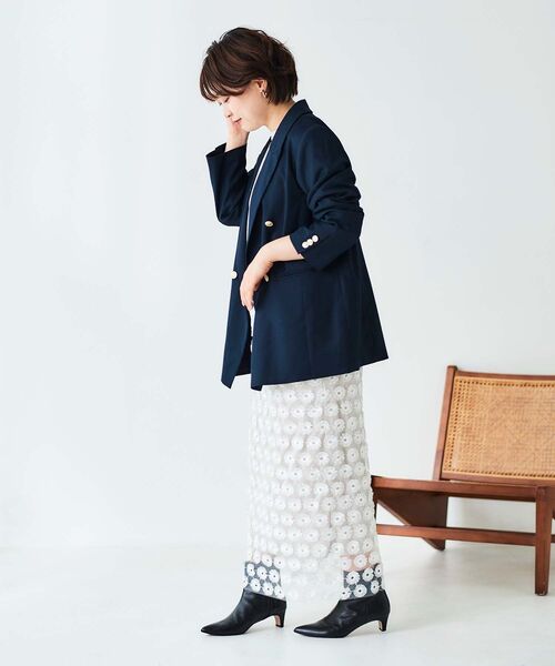 le.coeur blanc(ルクールブラン)の「BONNE ETOILE ロンTEE(Tシャツ/カットソー・レディース・オフホワイト/ライトグレー/ダークグレー・38)」の13枚目の写真