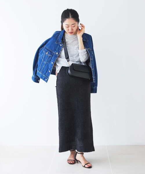 le.coeur blanc(ルクールブラン)の「BONNE ETOILE ロンTEE(Tシャツ/カットソー・レディース・オフホワイト/ライトグレー/ダークグレー・38)」の18枚目の写真