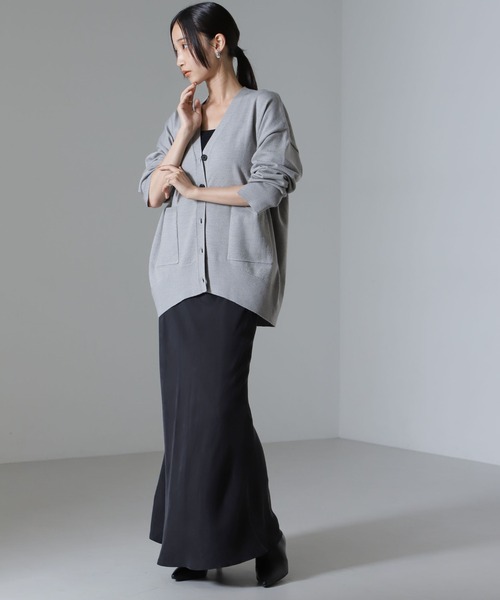 NANO universe（ナノユニバース）の「モチッと毛玉抑制ニットカーディガン（セットアップ可）（カーディガン/ボレロ・レディース・ベージュ/ブラック/グレー・FREE）」の19枚目の写真