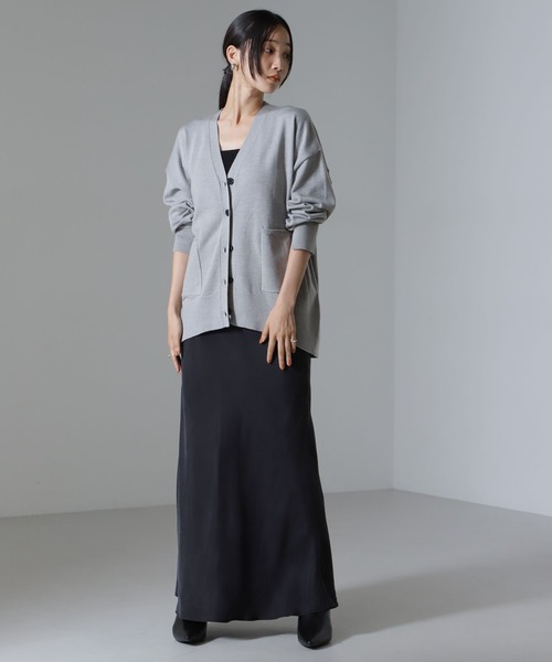 NANO universe（ナノユニバース）の「モチッと毛玉抑制ニットカーディガン（セットアップ可）（カーディガン/ボレロ・レディース・ベージュ/ブラック/グレー・FREE）」の20枚目の写真