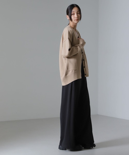 NANO universe（ナノユニバース）の「モチッと毛玉抑制ニットカーディガン（セットアップ可）（カーディガン/ボレロ・レディース・ベージュ/ブラック/グレー・FREE）」の12枚目の写真