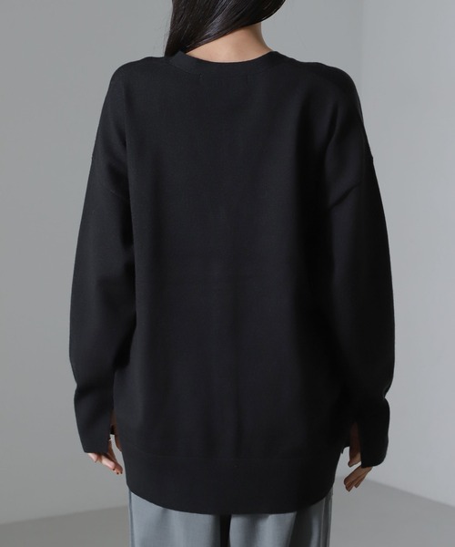 NANO universe（ナノユニバース）の「モチッと毛玉抑制ニットカーディガン（セットアップ可）（カーディガン/ボレロ・レディース・ベージュ/ブラック/グレー・FREE）」の6枚目の写真