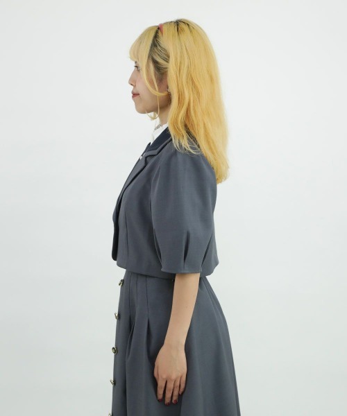 F i.n.t（フィント）の「釦使いパフスリーブジャケットセットアップ（セットアップ・レディース・グレー/ブラウン・FREE）」の21枚目の写真