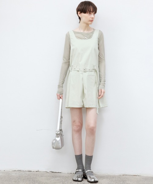 tageechita(タジチタ)の「【TAGEECHITA】ギャザーシアトップス(Tシャツ/カットソー・レディース・セージグリーン・L/M/S)」の13枚目の写真