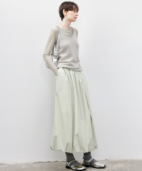 tageechita(タジチタ)の「【TAGEECHITA】ギャザーシアトップス(Tシャツ/カットソー・レディース・セージグリーン・L/M/S)」の21枚目の写真