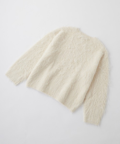 MONO-MART LADY'S（モノマートレディース）の「アソート オーバーサイズ シャギージャガードニット（ニット/セーター・レディース・アイボリー/チャコールグレー/グレー系/ブラウン/ベージュ系・FREE）」の13枚目の写真