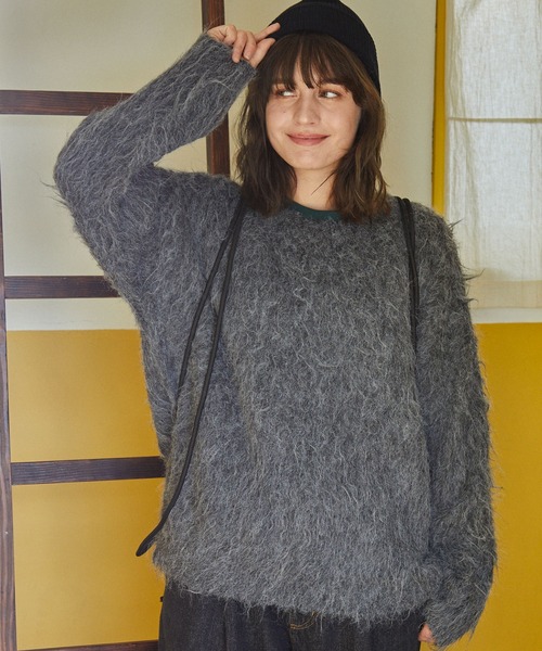 momo ニット3枚セット セール】ハート柄透かし編みモヘアニットプルオーバー（ニット