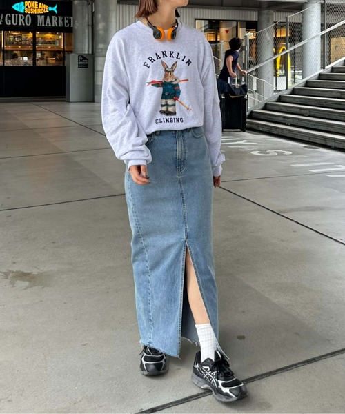 Franklin Climbing（フランクリンクライミング）の「【Franklin Climbing】ウサギ＆スタジャンスウェット（スウェット・メンズ・ネイビー/ライトグレー/アイボリー・LARGE/MEDIUM）」の5枚目の写真