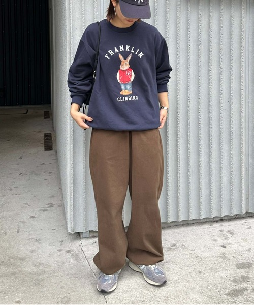 Franklin Climbing（フランクリンクライミング）の「【Franklin Climbing】ウサギ＆スタジャンスウェット（スウェット・メンズ・ネイビー/ライトグレー/アイボリー・LARGE/MEDIUM）」の11枚目の写真