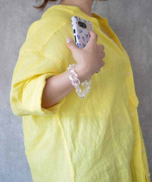 BROTHERHOOD（ブラザーフッド）の「【eY】オーロラ カーブチェーン スマホ リスト ストラップ（スマホグッズ・レディース・クリア/レオパード/ブラウン系その他/ブラウン系その他2・FREE）」の7枚目の写真