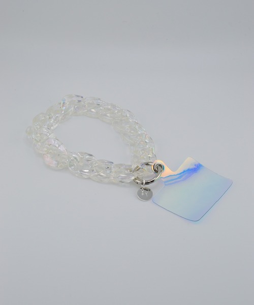 BROTHERHOOD（ブラザーフッド）の「【eY】オーロラ カーブチェーン スマホ リスト ストラップ（スマホグッズ・レディース・クリア/レオパード/ブラウン系その他/ブラウン系その他2・FREE）」の8枚目の写真