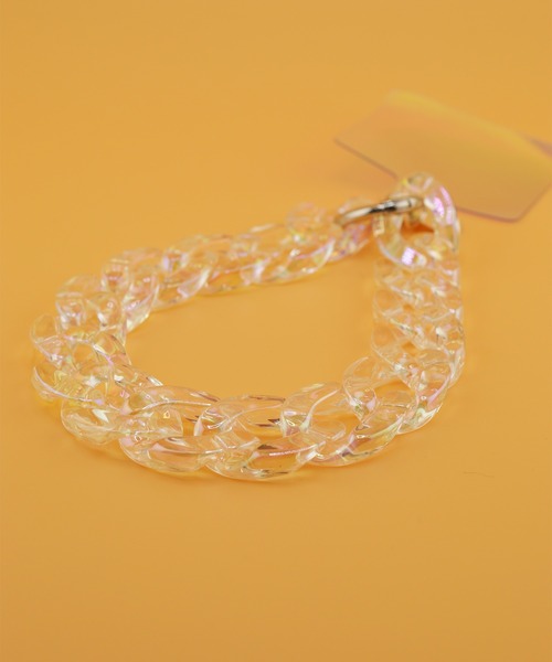 BROTHERHOOD（ブラザーフッド）の「【eY】オーロラ カーブチェーン スマホ リスト ストラップ（スマホグッズ・レディース・クリア/レオパード/ブラウン系その他/ブラウン系その他2・FREE）」の11枚目の写真