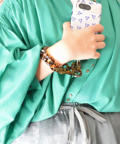 BROTHERHOOD（ブラザーフッド）の「【eY】オーロラ カーブチェーン スマホ リスト ストラップ（スマホグッズ・レディース・クリア/レオパード/ブラウン系その他/ブラウン系その他2・FREE）」の14枚目の写真