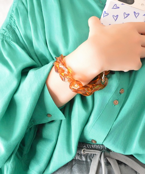 BROTHERHOOD（ブラザーフッド）の「【eY】オーロラ カーブチェーン スマホ リスト ストラップ（スマホグッズ・レディース・クリア/レオパード/ブラウン系その他/ブラウン系その他2・FREE）」の21枚目の写真