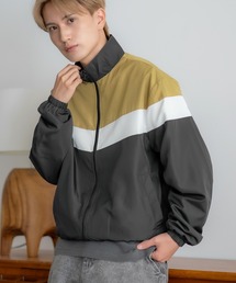 SIDEWAY STANCE（サイドウェイスタンス）の「【SIDEWAY STANCE】裏トリコット 切替 スタンドブルゾン（ブルゾン）」