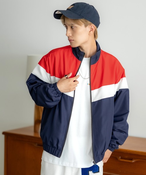 SIDEWAY STANCE（サイドウェイスタンス）の「【SIDEWAY STANCE】裏トリコット 切替 スタンドブルゾン（ブルゾン・メンズ・ネイビー/ブラック/グリーン/チャコール・MEDIUM/LARGE/X-LARGE）」の20枚目の写真