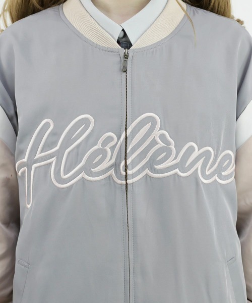 F i.n.t（フィント）の「フロントロゴ刺繍スタジャン/fint（スタジャン・レディース・グレー×ピンク/ネイビー×ホワイト・FREE）」の11枚目の写真