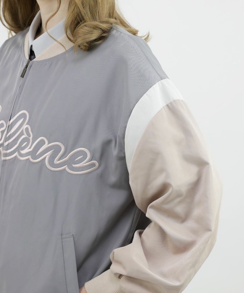 F i.n.t（フィント）の「フロントロゴ刺繍スタジャン/fint（スタジャン・レディース・グレー×ピンク/ネイビー×ホワイト・FREE）」の13枚目の写真