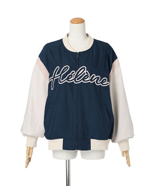 F i.n.t（フィント）の「フロントロゴ刺繍スタジャン/fint（スタジャン・レディース・グレー×ピンク/ネイビー×ホワイト・FREE）」の19枚目の写真