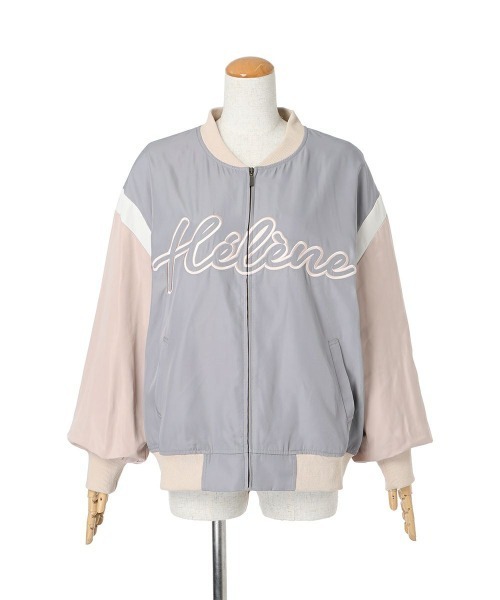 F i.n.t（フィント）の「フロントロゴ刺繍スタジャン/fint（スタジャン・レディース・グレー×ピンク/ネイビー×ホワイト・FREE）」の20枚目の写真