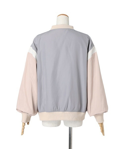 F i.n.t（フィント）の「フロントロゴ刺繍スタジャン/fint（スタジャン・レディース・グレー×ピンク/ネイビー×ホワイト・FREE）」の21枚目の写真