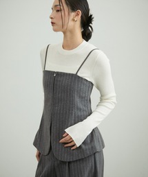 ADAM ET ROPE' | 【サステナブル】ウールmixキャミ(キャミソール)
