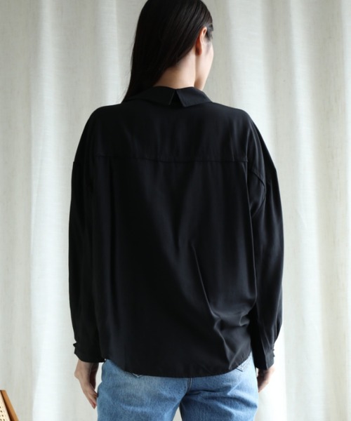aimoha（アイモハ）の「【Aimoha】コード付き長袖シャツ（シャツ/ブラウス・レディース・ベージュ/ホワイト/オフホワイト/ブラック/ブルー・FREE）」の14枚目の写真