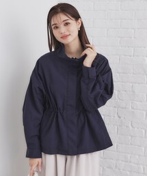 ◆スタンドカラーブルゾン【撥水/洗濯機洗い可/UVケア/防シワ】
