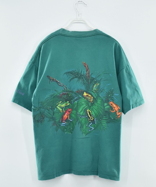 VINTAGE（ヴィンテージ）の「【ヴィンテージ古着】90’s Daytona Beach カエル アニマルプリント Tシャツ USA製（Tシャツ/カットソー・メンズ・グリーン・X-LARGE）」の3枚目の写真