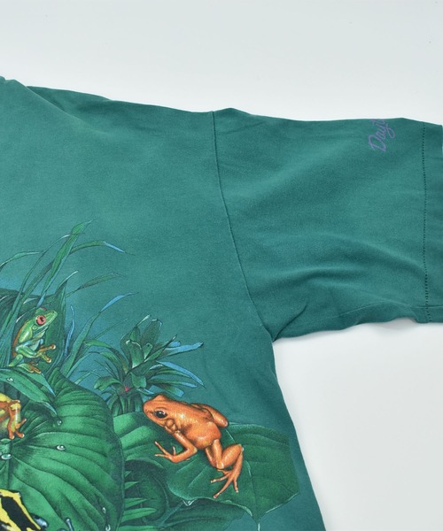 VINTAGE（ヴィンテージ）の「【ヴィンテージ古着】90’s Daytona Beach カエル アニマルプリント Tシャツ USA製（Tシャツ/カットソー・メンズ・グリーン・X-LARGE）」の11枚目の写真