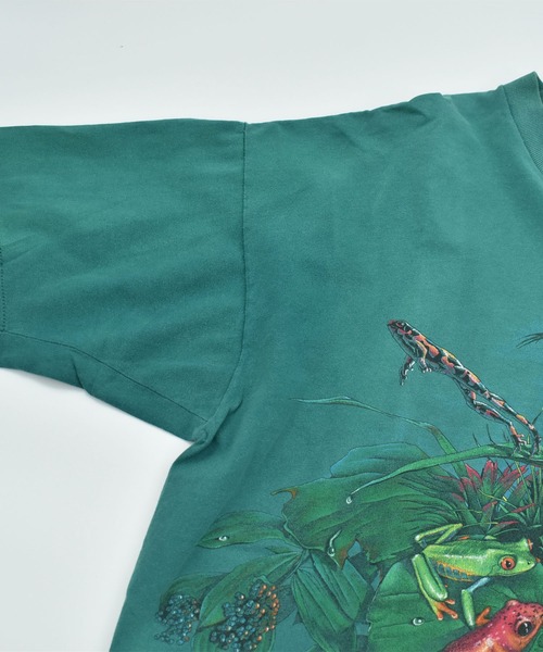 VINTAGE（ヴィンテージ）の「【ヴィンテージ古着】90’s Daytona Beach カエル アニマルプリント Tシャツ USA製（Tシャツ/カットソー・メンズ・グリーン・X-LARGE）」の10枚目の写真